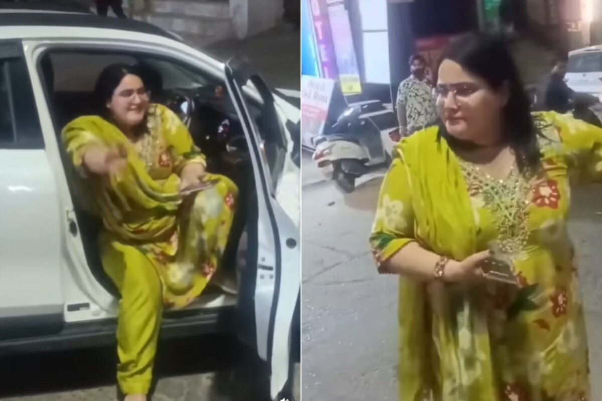 Drunk Woman Blocks Busy Hisar Road, Abuses Public, And Boasts About Her Salary In Viral Video