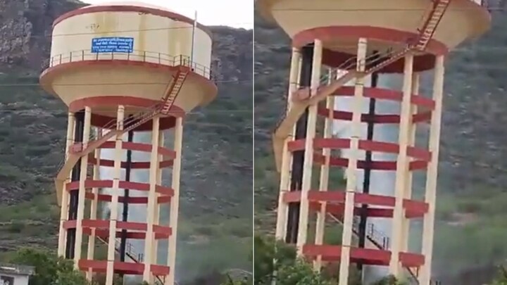 ‘Tank Not a Fountain’: Ajmer Water Tank Leak Video Goes Viral, Public Criticizes Construction Quality