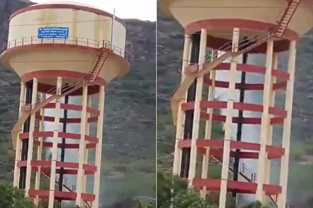'Tank Nahi Jharna’: Ajmer Water Tank Leak Video Goes Viral, Internet Slams ‘Poor Construction’