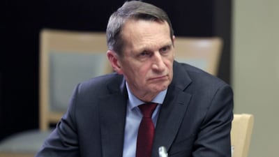 Russian Foreign Intelligence Service (SVR) Director Sergey Naryshkin (Reuters)