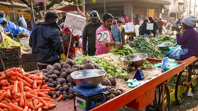 Traders in KR Market, one of Bengaluru's largest wholesale vegetable hubs, report a dramatic fall in business. (PTI)