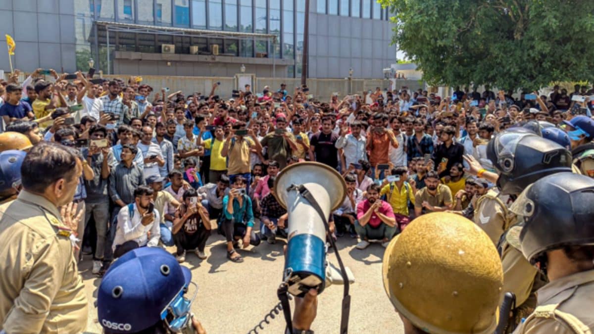 Noida Car Showroom Set On Fire As Workers' Protests Turn Violent | Video