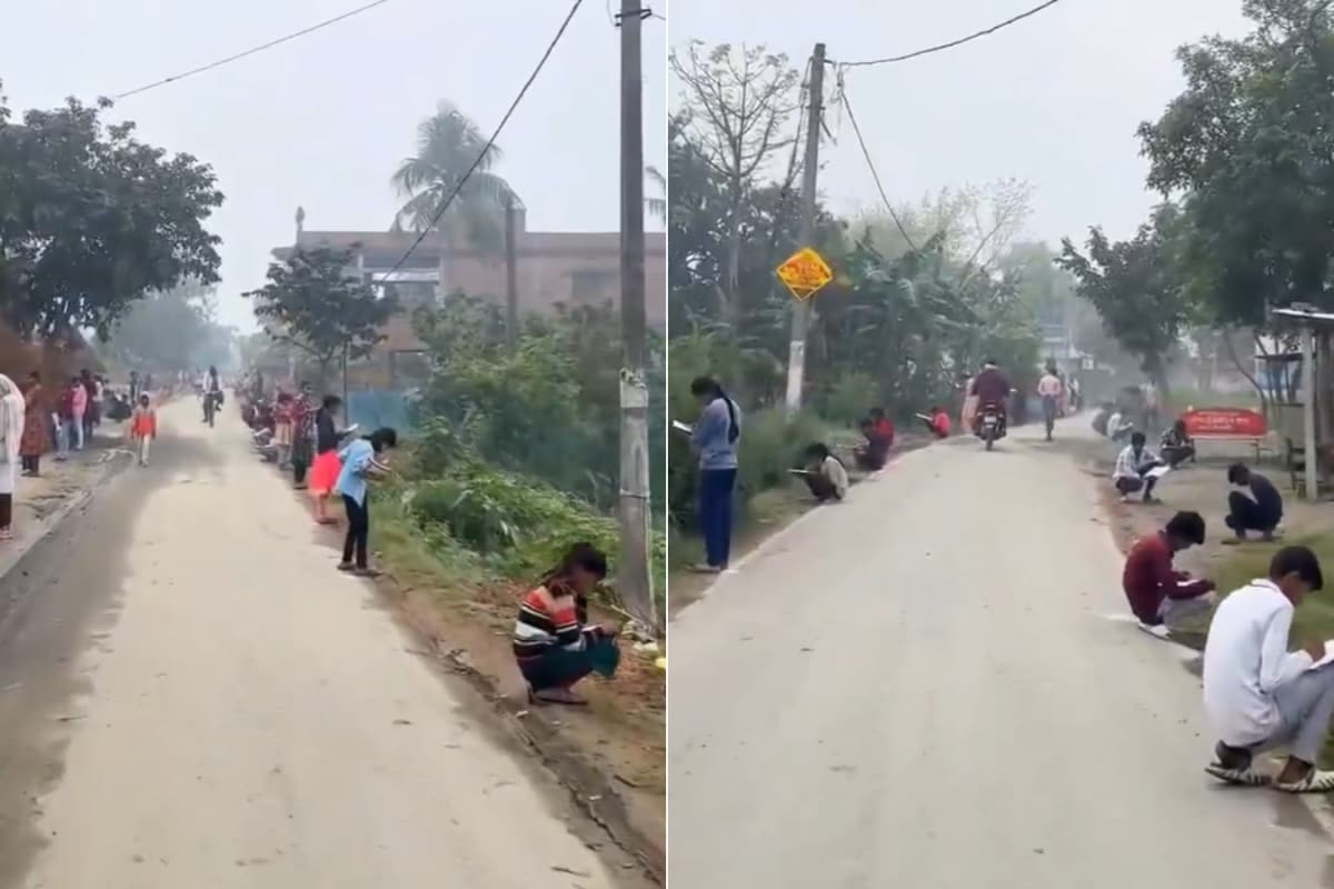 'Where Open Air Is The Classroom': Roadside Test In Bihar Goes Viral On Social Media