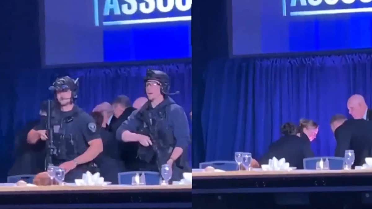 Watch | Donald Trump, Melania Evacuated From White House Dinner After Gunshots Were Fired