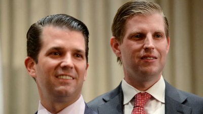 Eric Trump and Donald Trump Jr. (Image credit: AP)