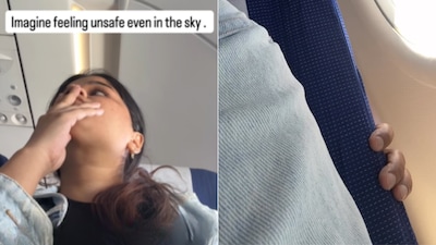 Urvi Kothari shared a video alleging uncomfortable behaviour by a co-passenger during a flight (Image-Instagram/@urvikothari)