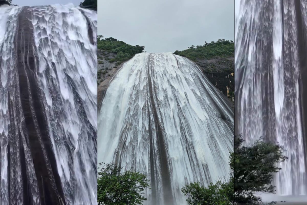 This Hard-To-Reach Waterfall Is Known For Its Curtain-Like Cascade And Peaceful View
