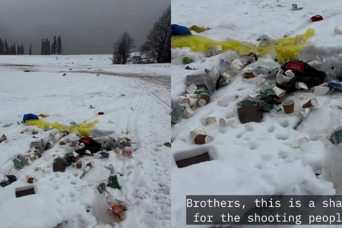 Garbage Left On Snow In Kashmir After Film Shoot, Netizens Say 'Gulmarg Ho Ya Gurugram, Indians Have No Civic Sense'