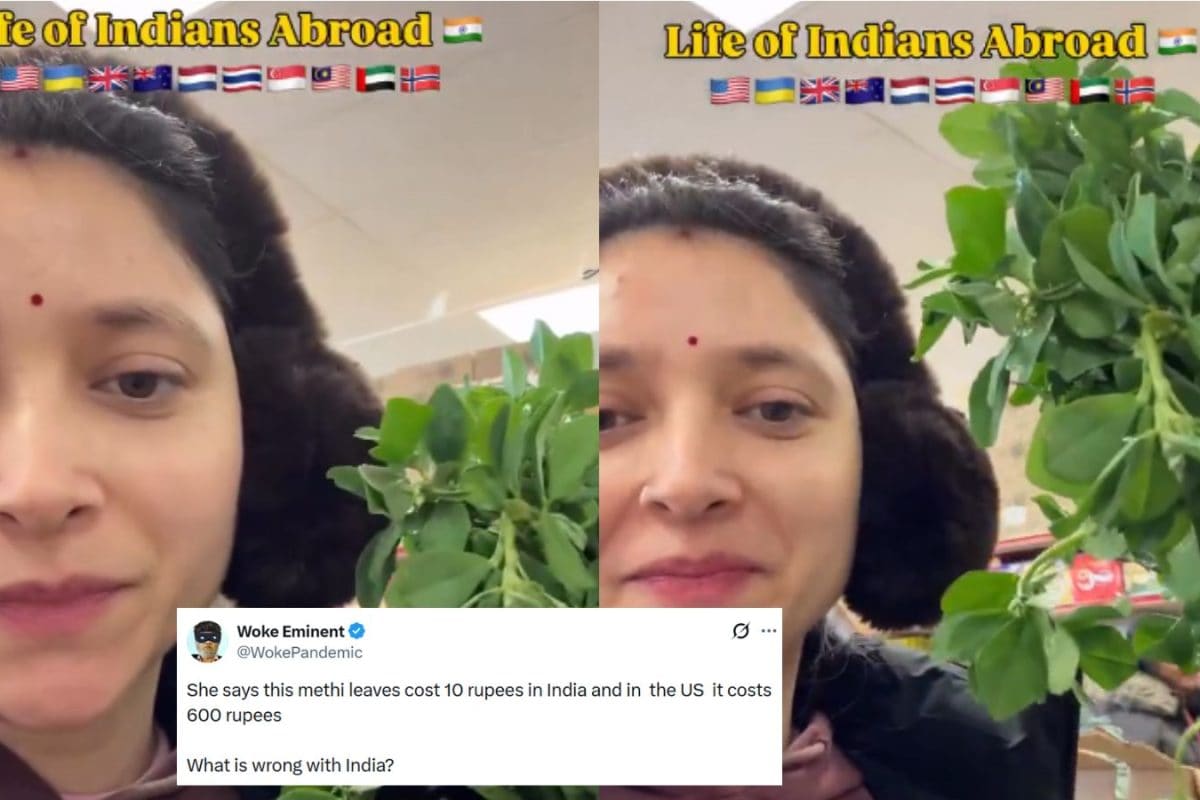 ₹10 Methi Vs ₹600 Fenugreek: Indian Woman Compares Prices Abroad, Internet Calls Out Her Hypocrisy