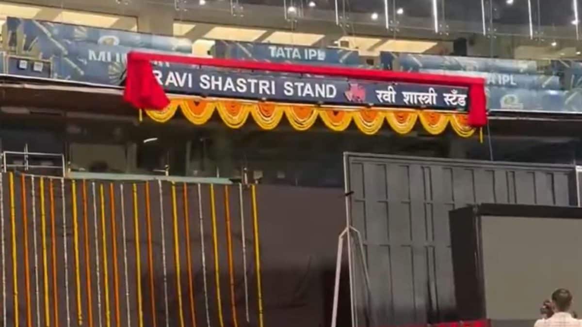 Ravi Shastri Stand Unveiled at Wankhede Stadium | Cricket News - News18
