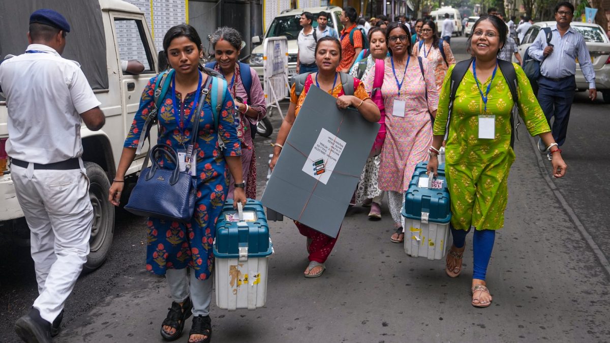 In Photos: Polling Booths To Barricades, West Bengal Prepares For Voting Day