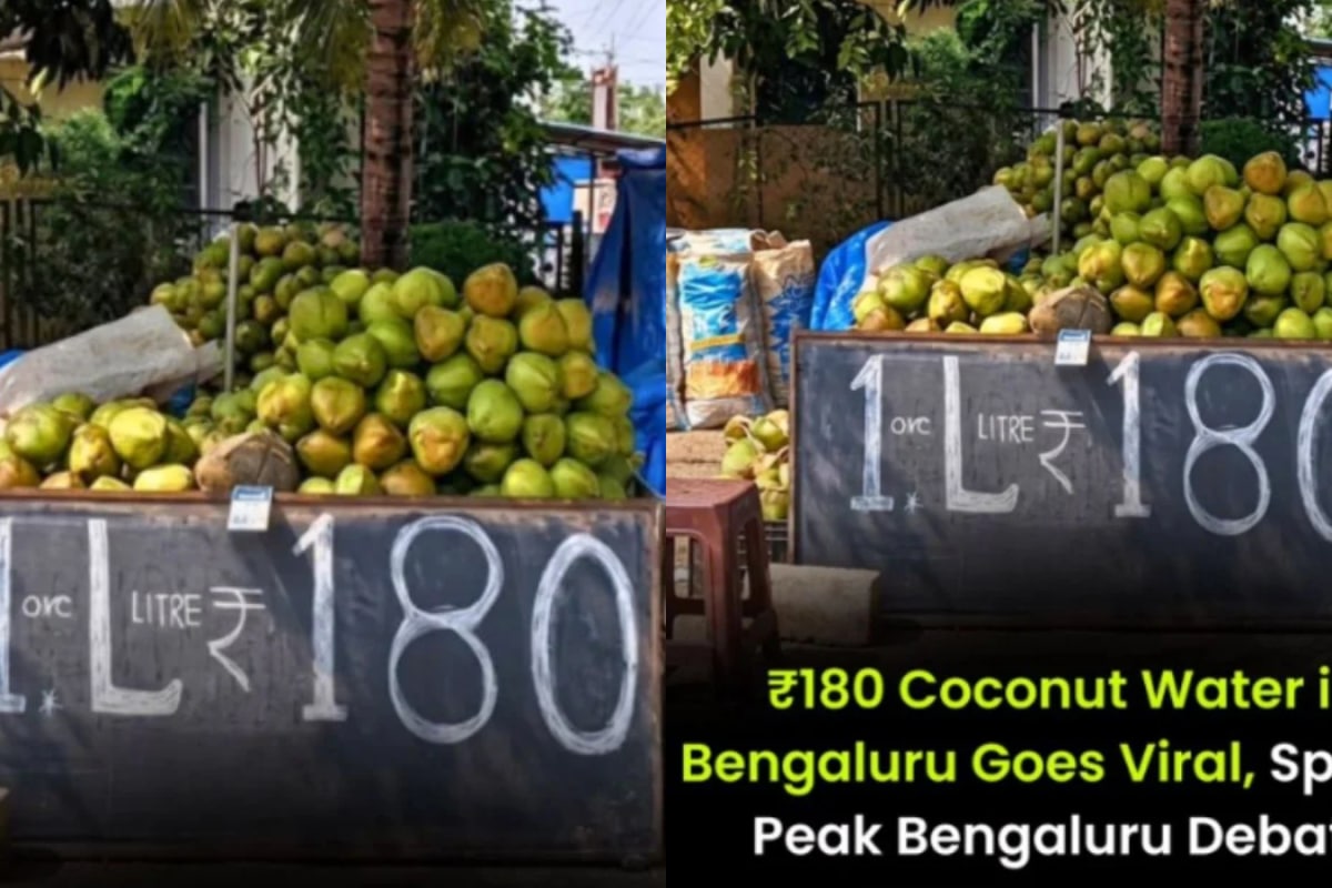 Another 'Peak Bengaluru' Moment: Coconut Water Selling By The Litre At Rs 180 A Pop!