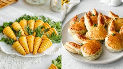 Easter recipes made out of puff pastry 