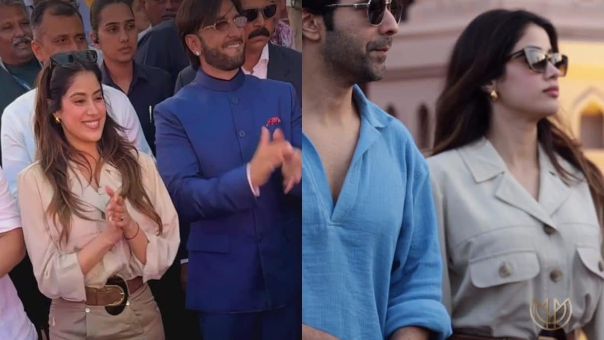 Janhvi Kapoor and Shikhar Pahariya at Anant Ambani's birthday celebration with Vantara University launch