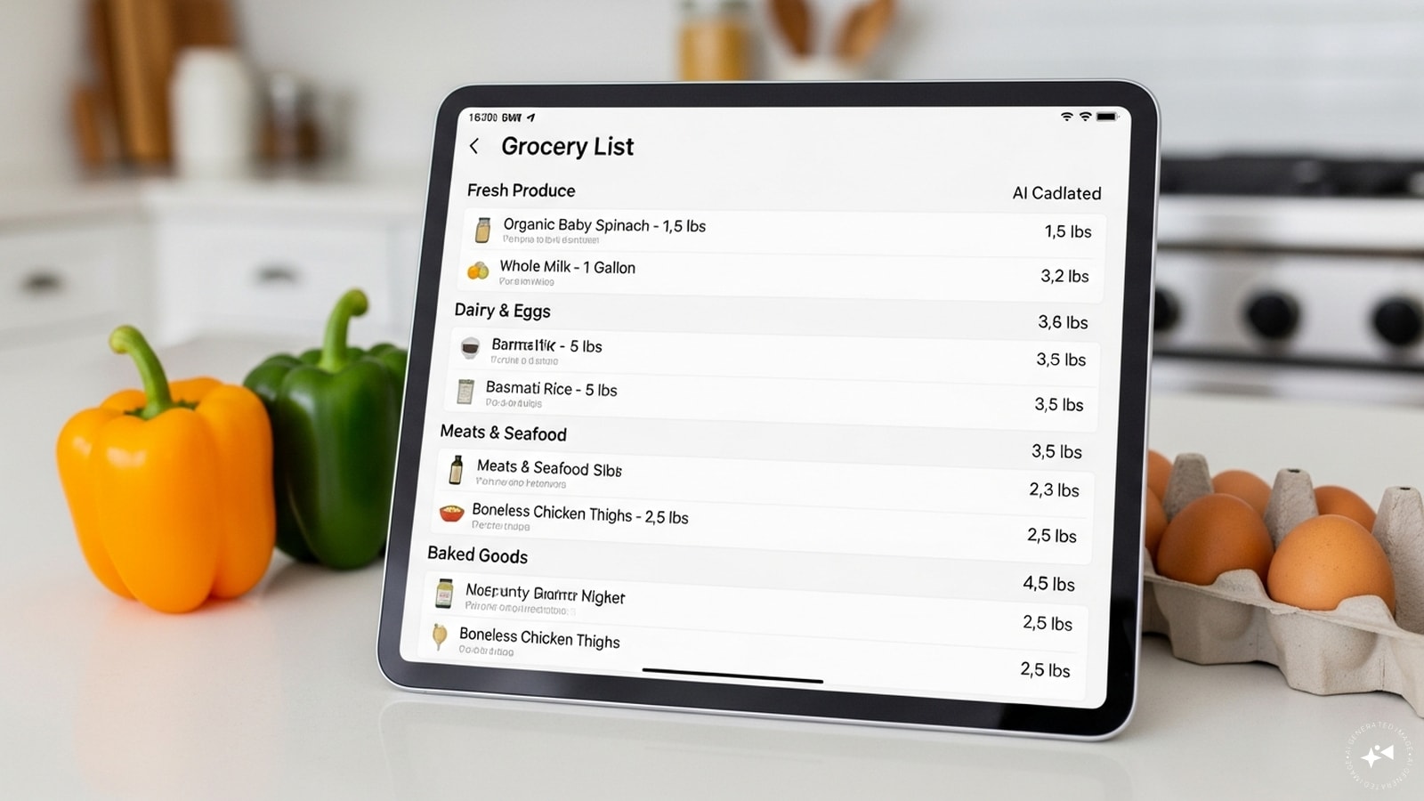 Shopping list by AI