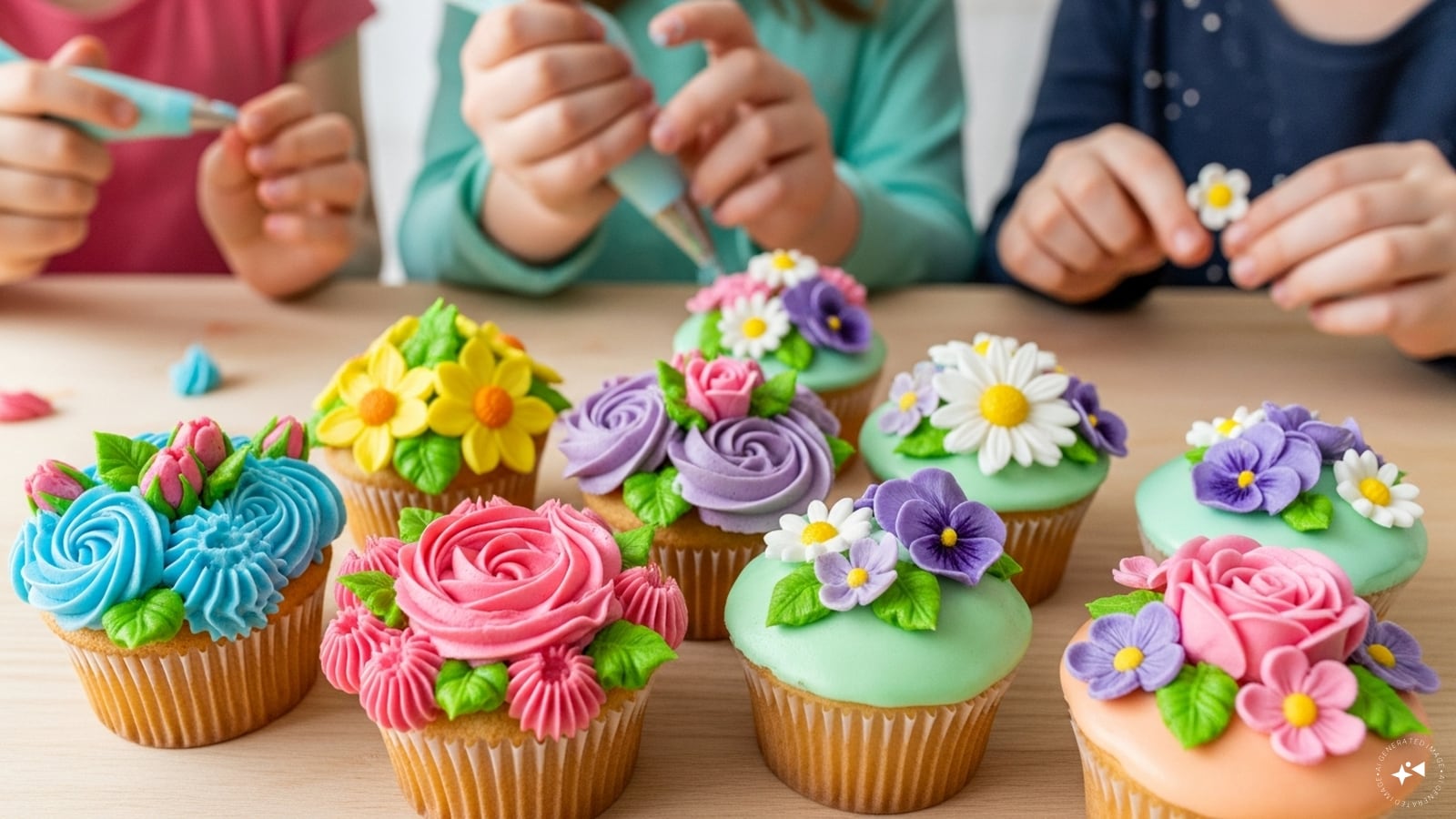 Easter 2026: Flower Garden Cupcakes