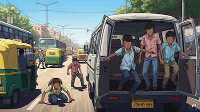 Officials indicated that the children were school dropouts and may have travelled willingly in search of employment. (AI Generated)