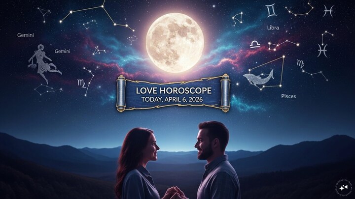 Celestial symbols representing love and romance