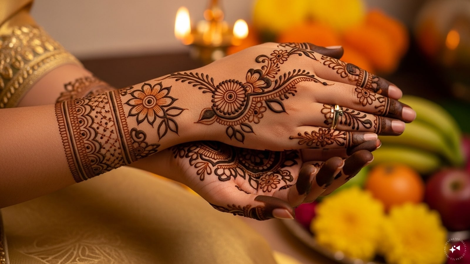 Vishu Pattern Design Vishu 2026 Mehndi Designs: Simple, Floral, Traditional Kerala Patterns ...