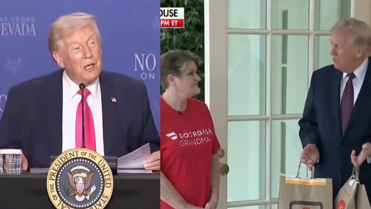 Trump Admits Viral $100 DoorDash Tip Video Was ‘Tacky’ After Internet Backlash