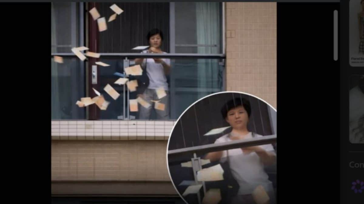 Woman Throws Cash From Balcony, Viral Video Shows Chaos On The Streets Below