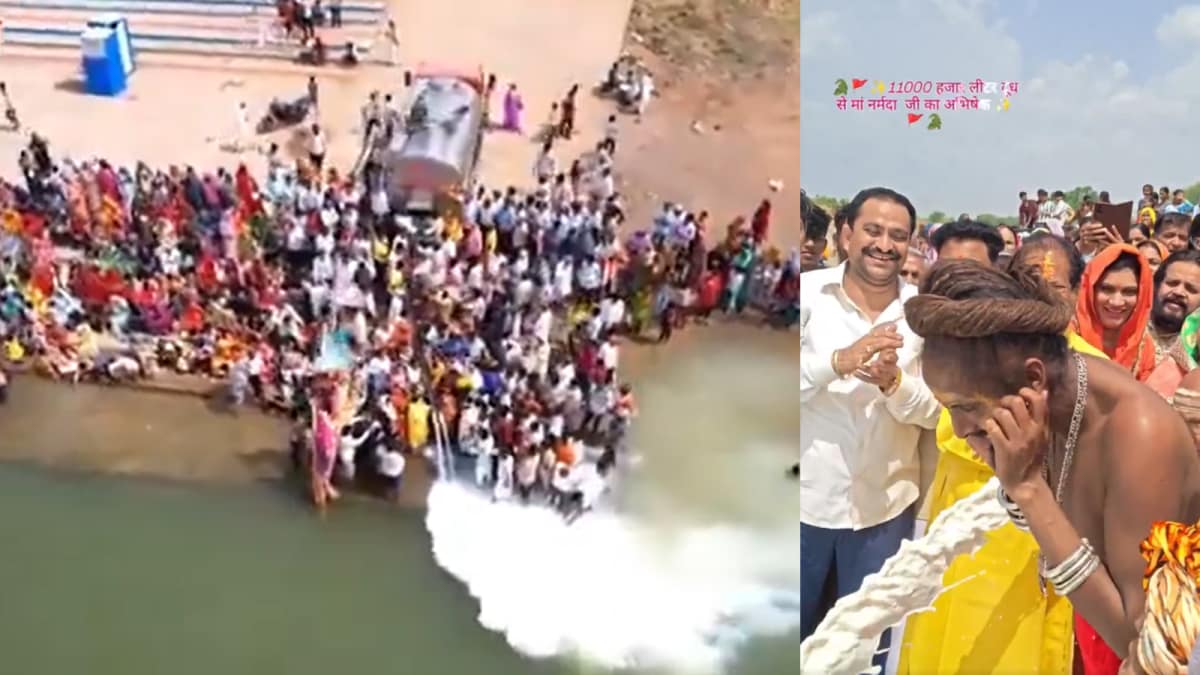When Milk Hits the Narmada: A Spiritual Ritual Sparks Eco‑Outcry