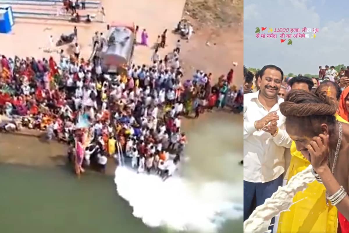 Rs 8L Worth Of Milk Poured Into Narmada: India Furious, Environmentalists Warn Of River Damage | Video