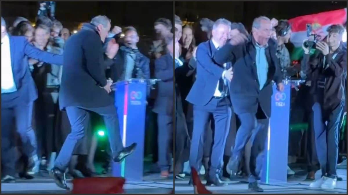 After Election Landslide, Hungarian MP's Victory Dance Steals Spotlight In Budapest | Video