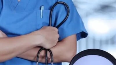 Working in a sonography room with basic infection control measures, the doctor reportedly performed the procedure using only a 2D echo for guidance.