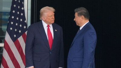 US President Donald Trump with China's Xi Jinping. (AP File)