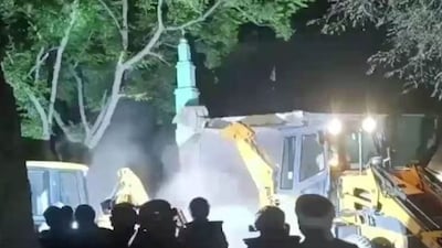 The district administration demolished the mosque following directions from the Allahabad High Court’s Lucknow Bench. (News18)