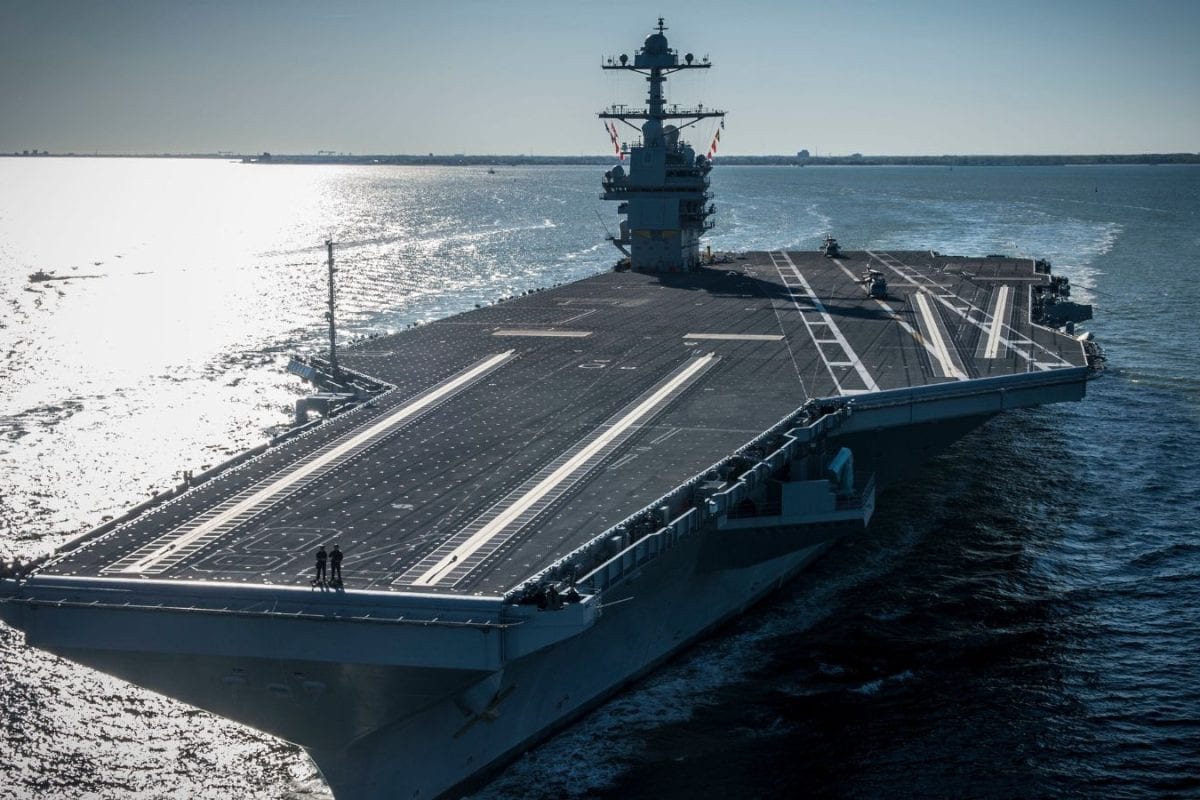 USS Gerald Ford, World’s Most Expensive Warship & Trump’s Favourite, On Record-Breaking Trip