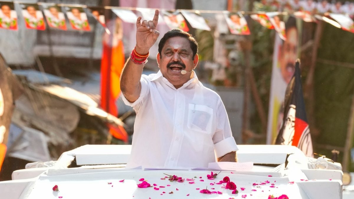 'No Safety For Women': AIADMK's Palaniswami Hits Out At DMK At Tamil Nadu Poll Rally