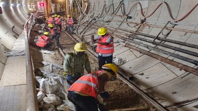Patna Metro's Corridor-2 tunnel under Rajendra Nagar Terminal resumes after Railway approval, connecting Moinul Haque Stadium and key stops. (Local18)