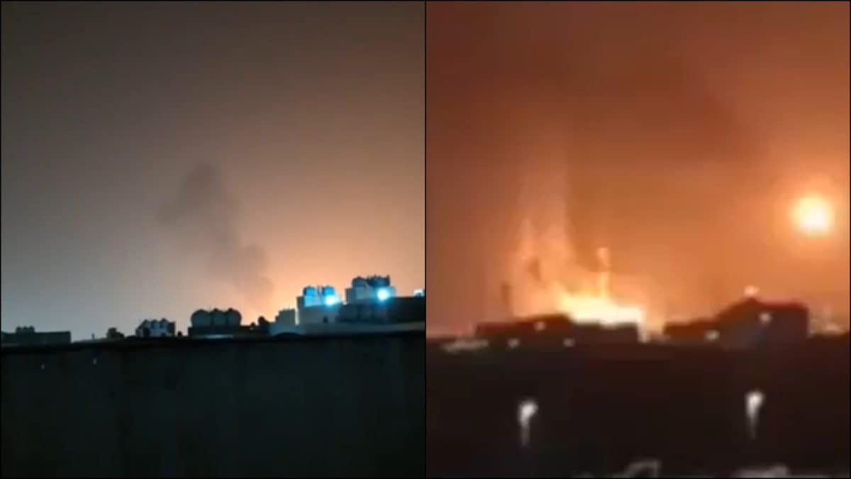 Massive Fire At Saudi Arabia's Al Jubail Industrial Hub After Iranian Drone Attack | Video