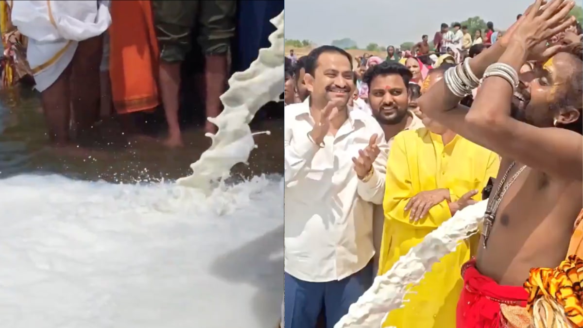 When Milk Met River: 11,000 Litres Dumped into Narmada Sparks Fury Online