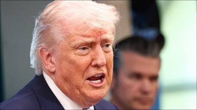 US President Donald Trump at the White House on Monday. (Reuters)