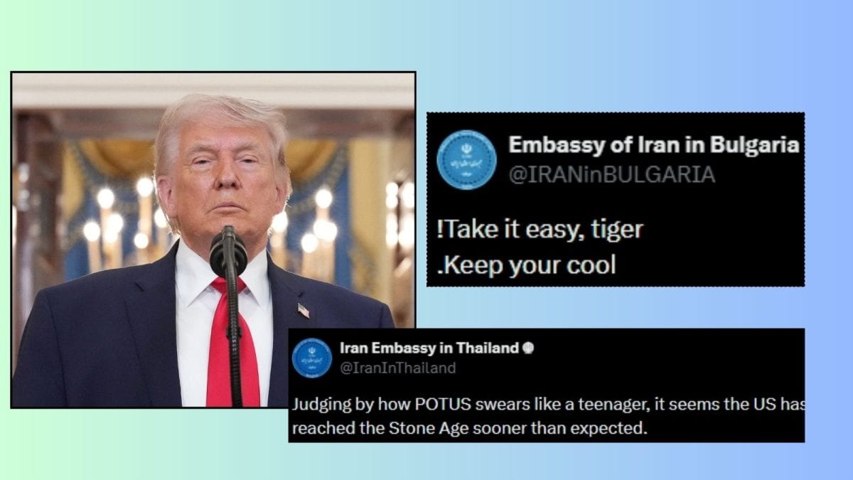 ‘Swears Like A Teenager’: Iran Embassies Join In To Mock Trump’s Expletive-Laden Hormuz Threat