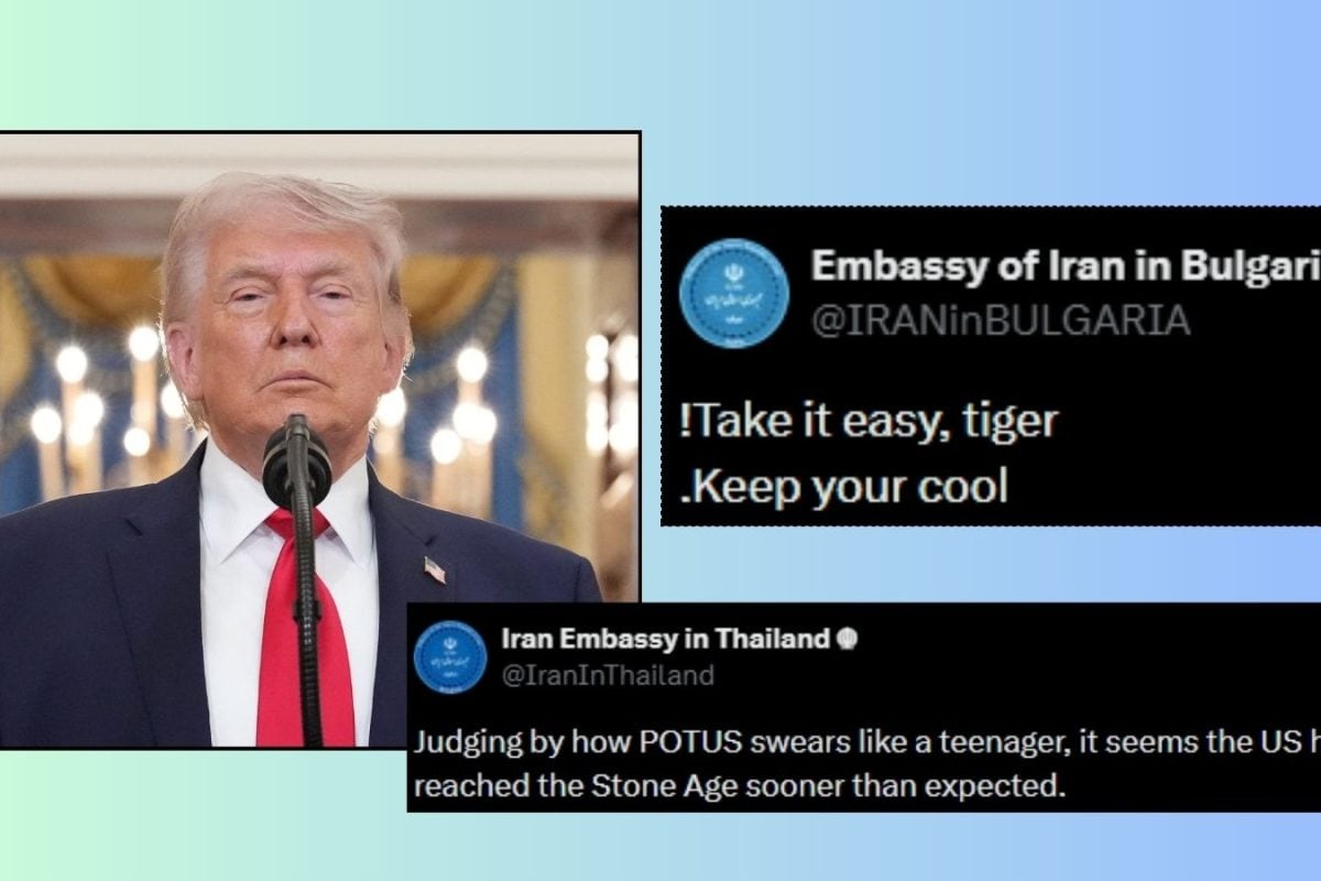 ‘Swears Like A Teenager’: Iran Embassies Join In To Mock Trump’s Expletive-Laden Hormuz Threat
