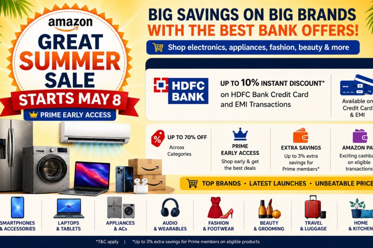 Amazon Great Summer Sale Kicks Off May 8: Best Bank Offers Across HDFC, ICICI And Amazon Pay To Know About