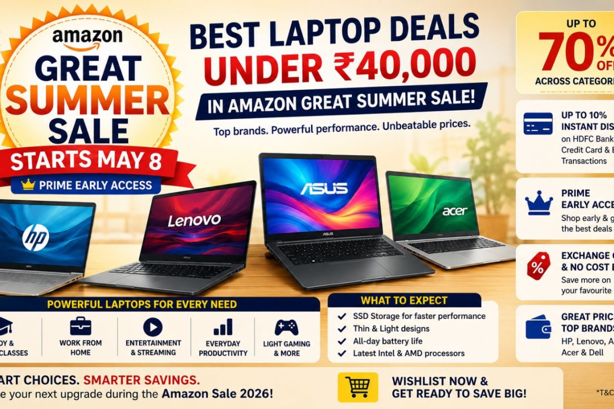 Amazon Great Summer Sale Starts May 8: Next Sale Brings Some Of The Best Laptop Offers Under Rs 40,000