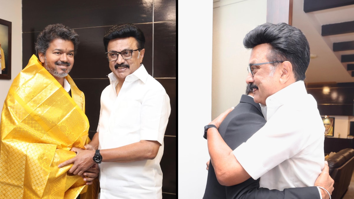 When Joseph Met Stalin: Handshake And A Warm Hug After Bitter Tamil Nadu Poll Campaign