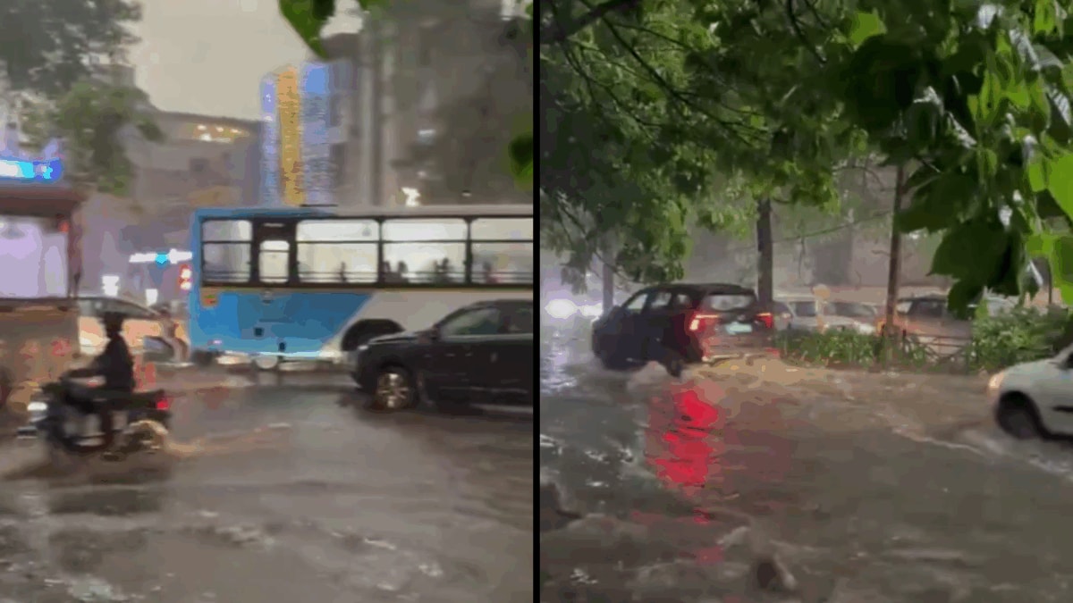 Heavy Rain Lashes Bengaluru, Severe Waterlogging In Many Areas | Videos