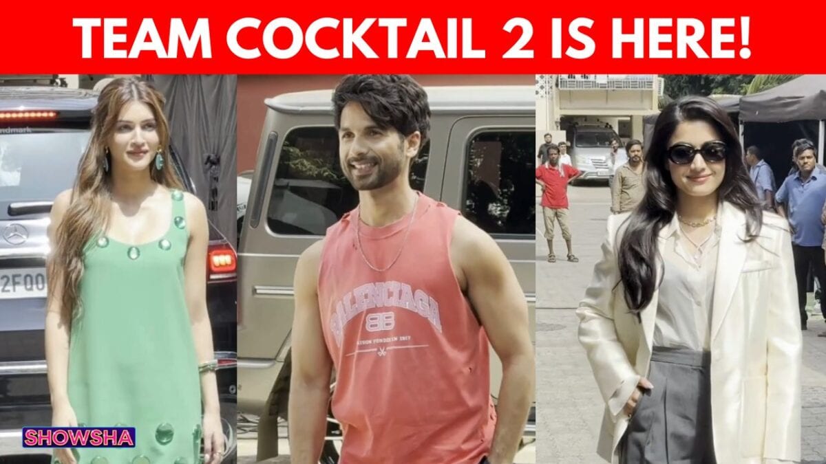 Shahid Kapoor, Kriti Sanon & Rashmika Mandanna Raise The Temperature At Cocktail 2 Promotions