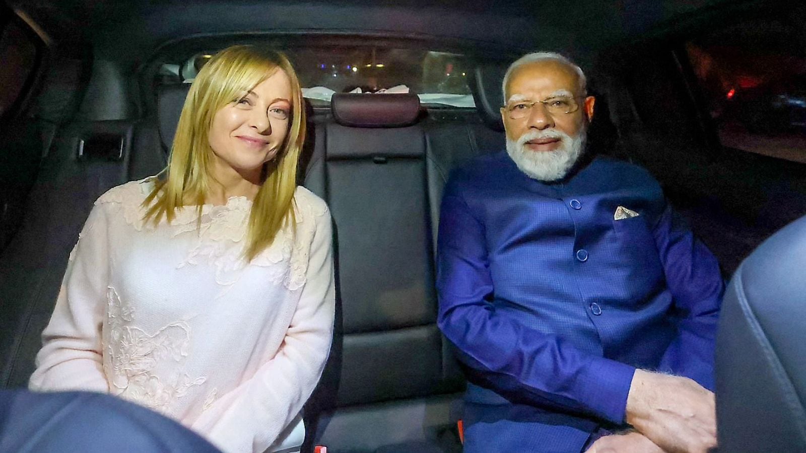 PM Modi meets Meloni PM Modi meets Meloni
