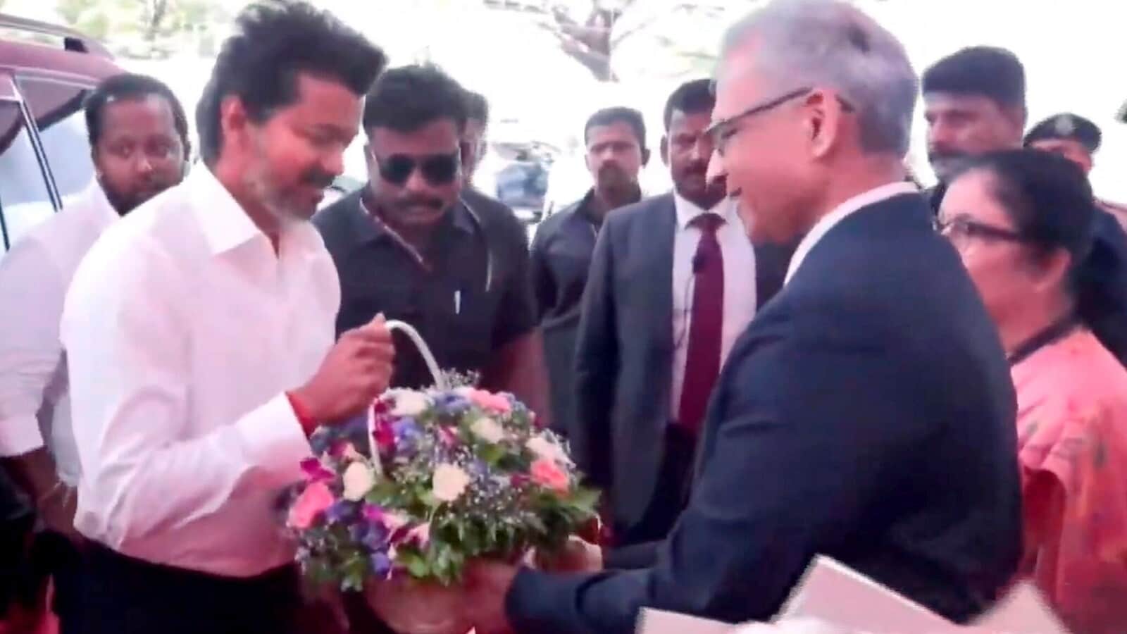 TN polls: TVK Vijay oath-taking ceremony