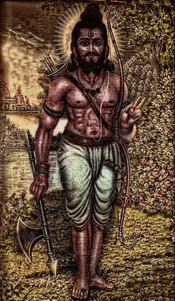 7. Parashurama (The Warrior Sage)Parashurama, wielding a powerful axe, was born to restore justice when corrupt kings misused their power. He is considered a fierce warrior and an immortal sage who still appears in Hindu legends.