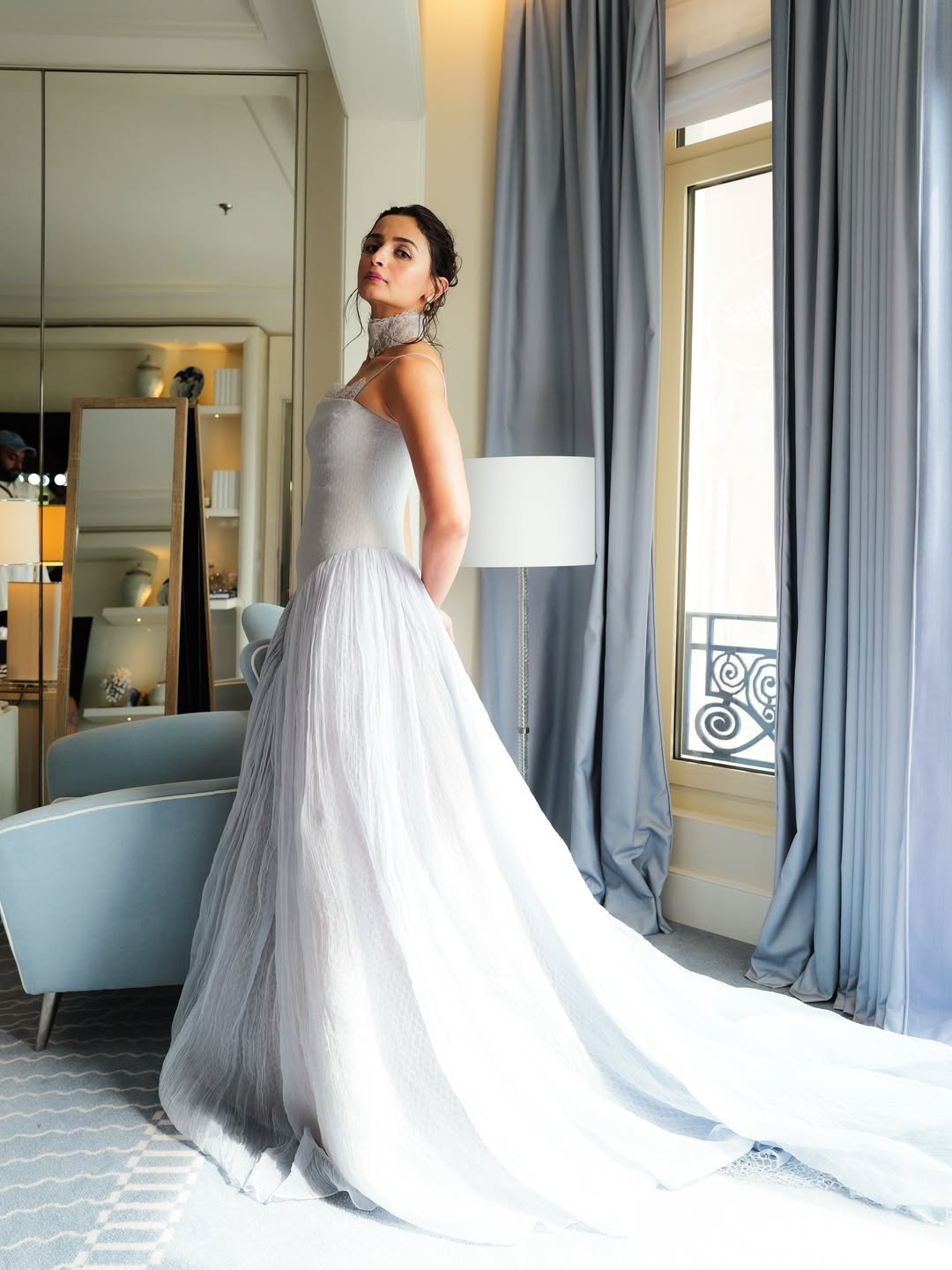 Alia Bhatt graced the red carpet for the film screening of Vie D’une Femme (A Woman’s Life) at the 79th Annual Cannes Film Festival, wearing a custom Danielle Frankel gown. (Image: Instagram)