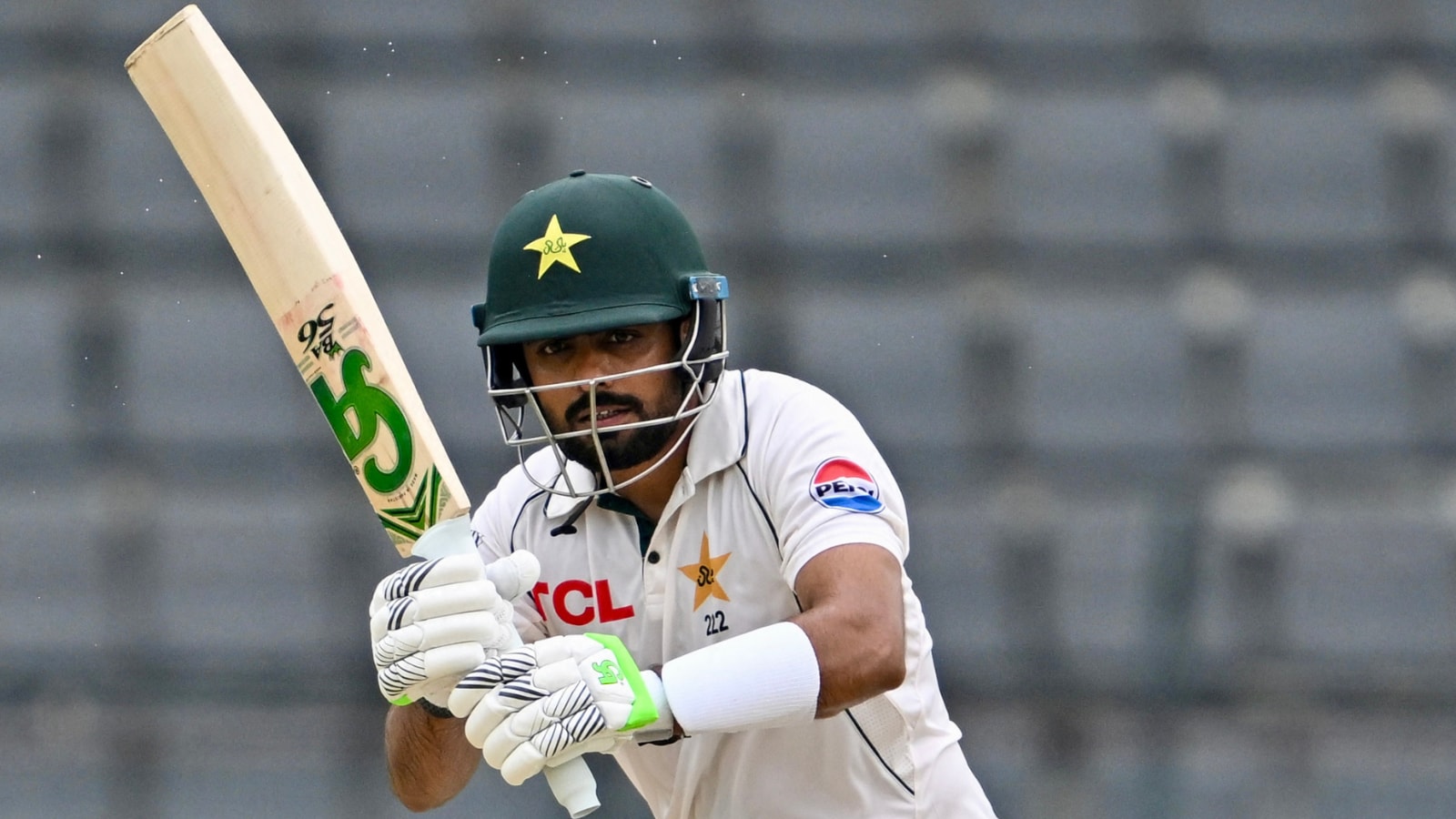 Babar Azam batting against Bangladesh. (AFP) Babar Azam batting against Bangladesh. (AFP)