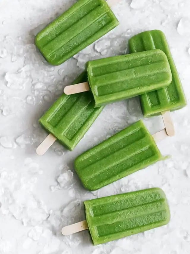 Coconut Green Smoothie Pops: Hide your greens in plain sight by blending spinach, pineapple, and full-fat coconut milk. Pour the mixture into molds for a vibrant green treat. You will get a dose of iron and vitamins while enjoying a creamy, Pina Colada-inspired frozen snack.